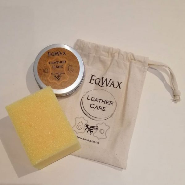 Natural Leather Care Balm with Bag and Sponge